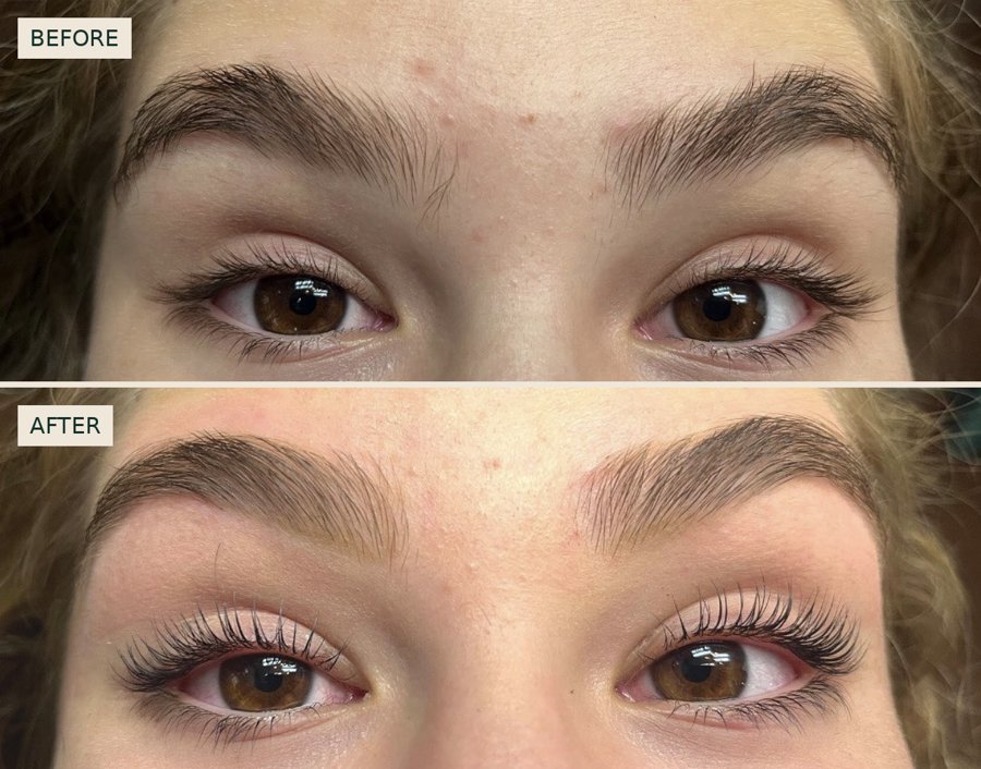 Before and after: brows and lash lift